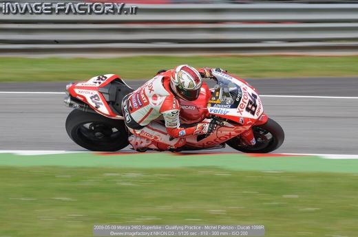 2009-05-09 Monza 2482 Superbike - Qualifyng Practice - Michel Fabrizio - Ducati 1098R